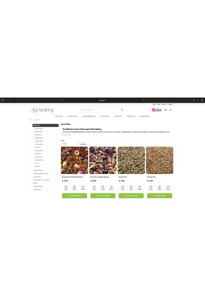 Ontdek de gloednieuwe website van TeaKing (Tijdelijk 20% korting met kortingscode))