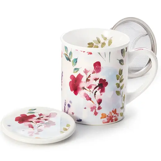 Kruidentheemok "Elfie" van New Bone China met Filter – 0,25L