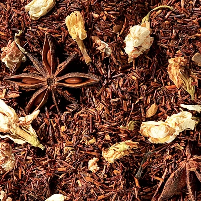 Oriental Night (Vanille/kaneel) gearomatiseerd
 -
 Rooibos thee